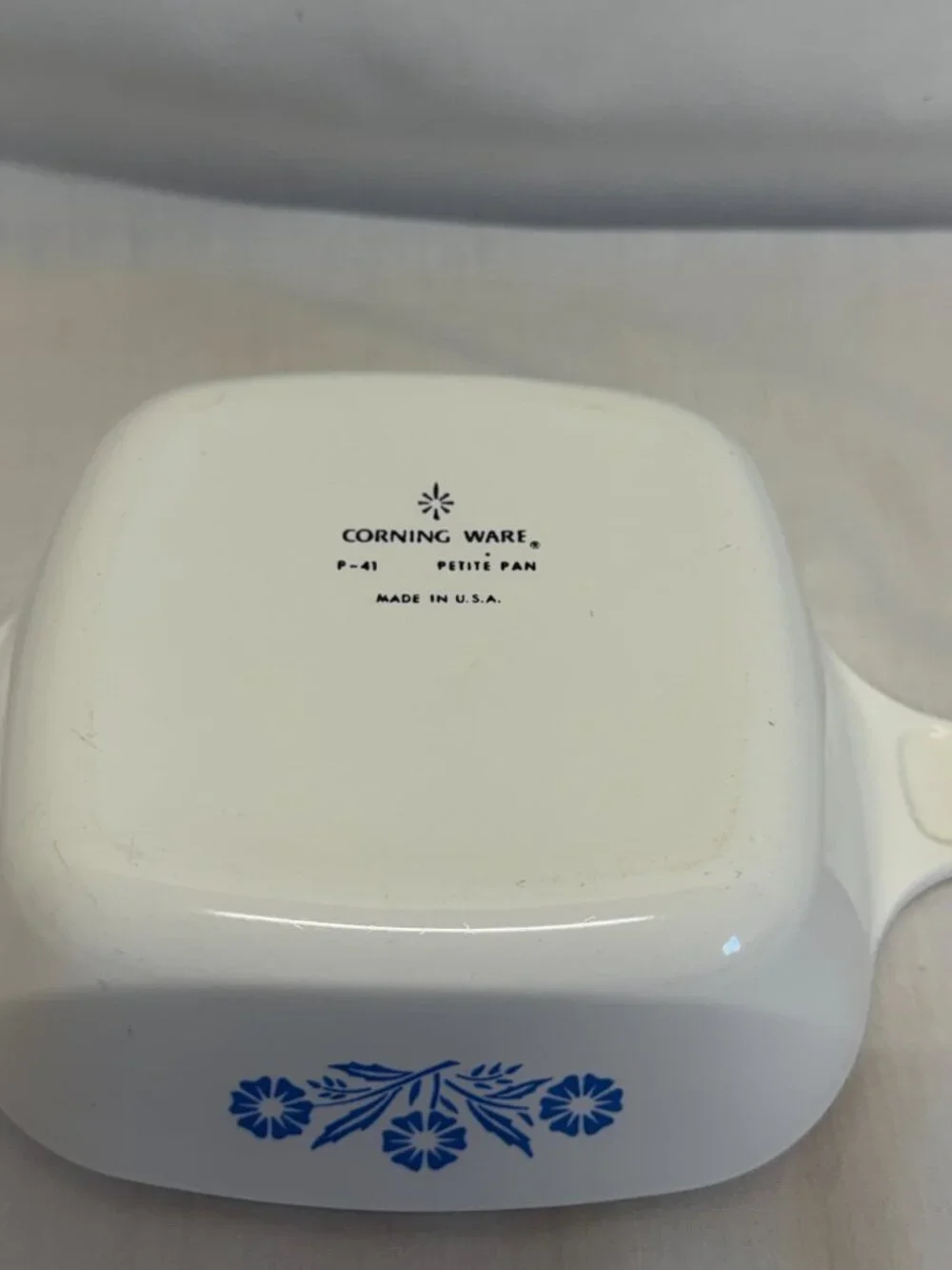 Corning Ware Blue Cornflower Petite Pan USA P-41